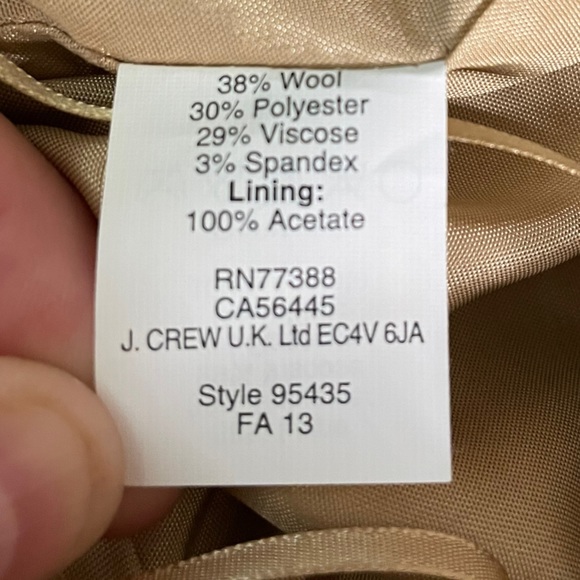 J. Crew - Sidewalk Wool Mini Skirt - Tan - Size 4 - Picture 8 of 8